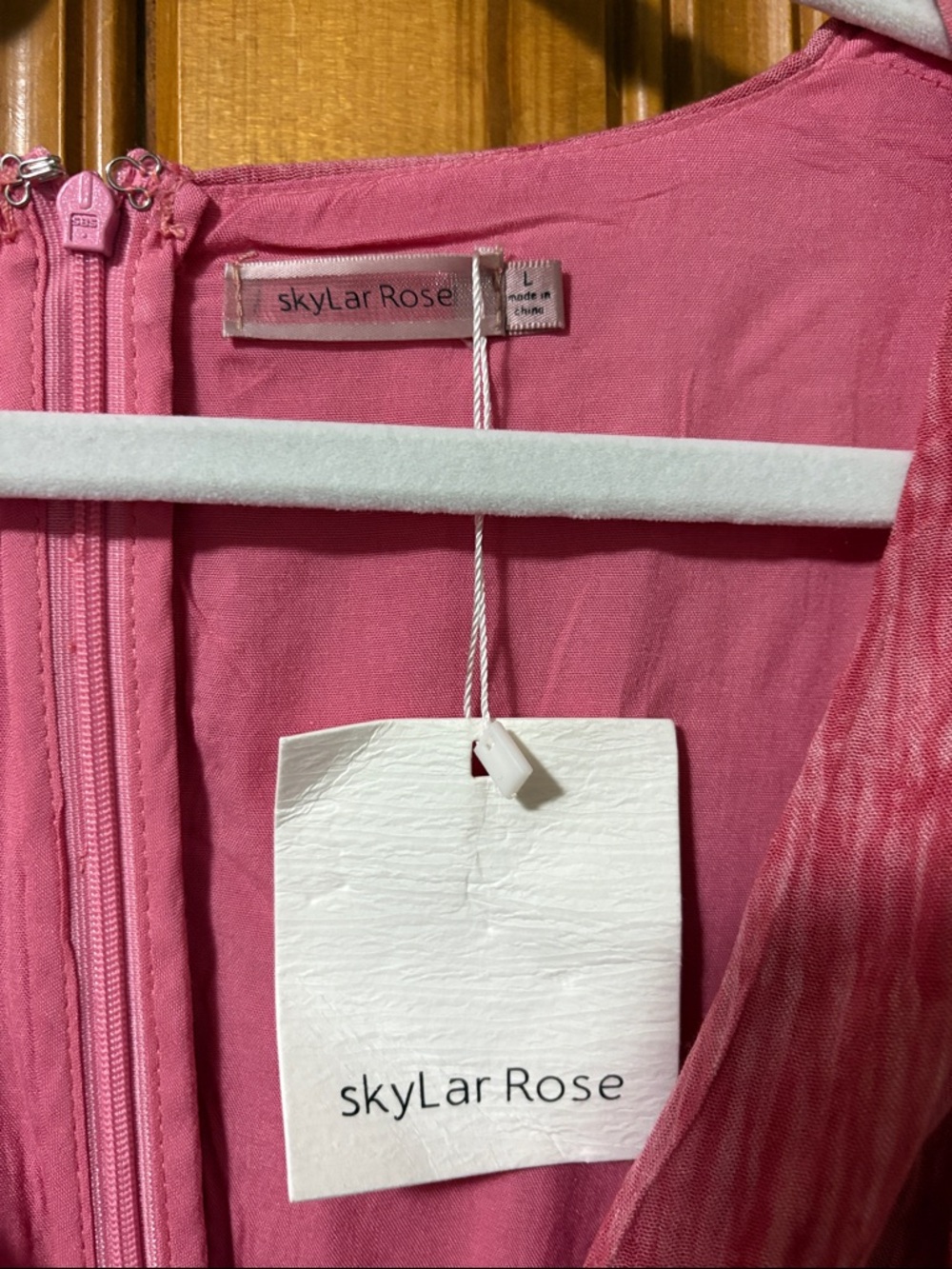 NEW! Skylar Rose Pink Tie Dye Boho High Low Dress - Size Large - Picture 2 of 8